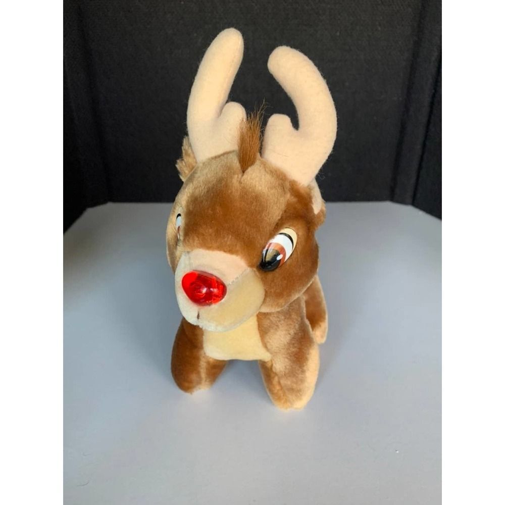 Plush vintage rudolph deer